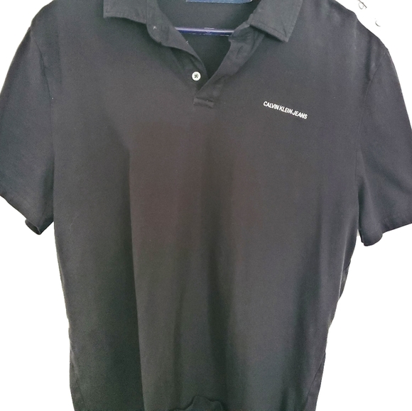 Calvin Klein Jeans Black Polo Short XL - Picture 9 of 9